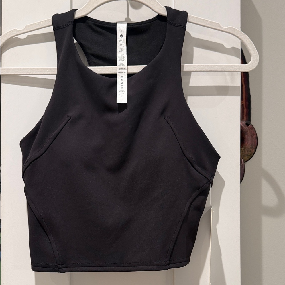 Lululemon Sz 6 Wunder Train Racerback Black Women's Athletic Tank Top